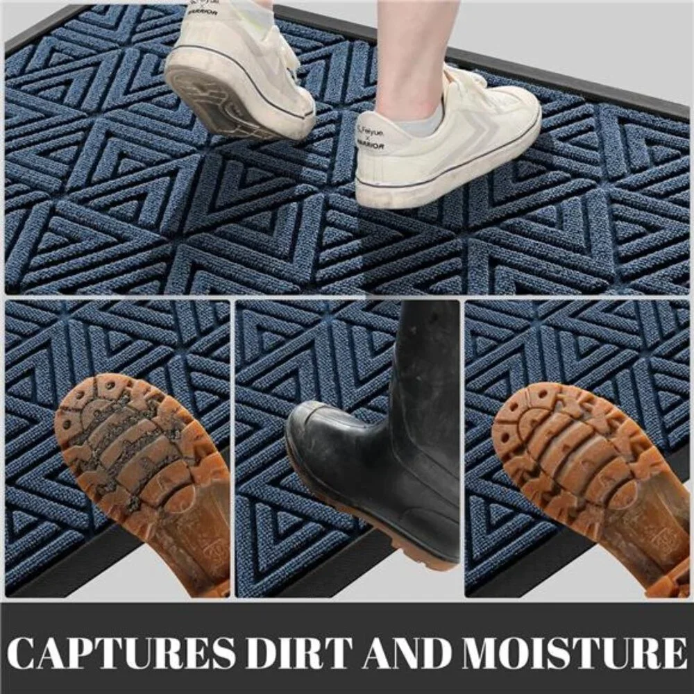 Door Mat Outdoor Entrance, Heavy Duty Sturdy Front Welcome matt for Outside Home